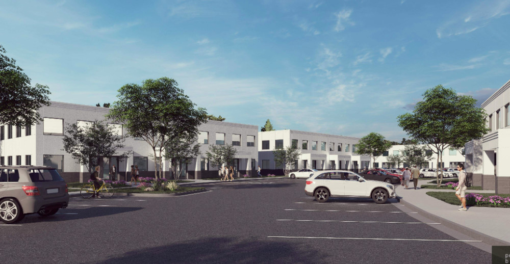 buildings and parking